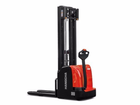 Transpalet electric cu catarg dublu Hangcha